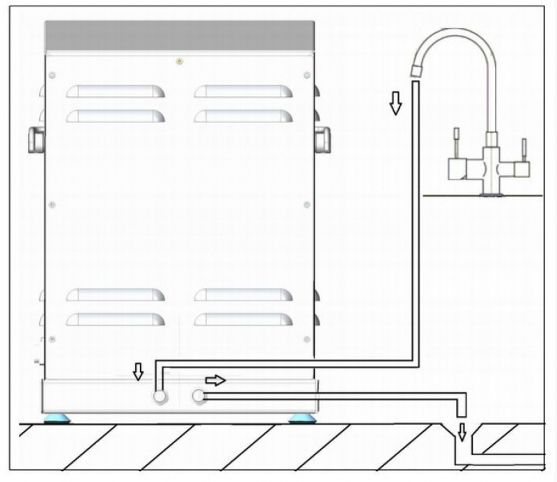 Nudelmaschine PF40-230V mit Wasserkühlung - 13 kg / h